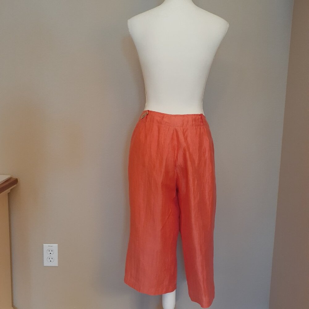 Blue Ice Crinkle Cropped Pants - Picture 2 of 13